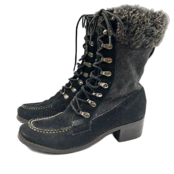 Land's End Boots Women’s 7 1/2 Black 406505 #S004 - Picture 4 of 9